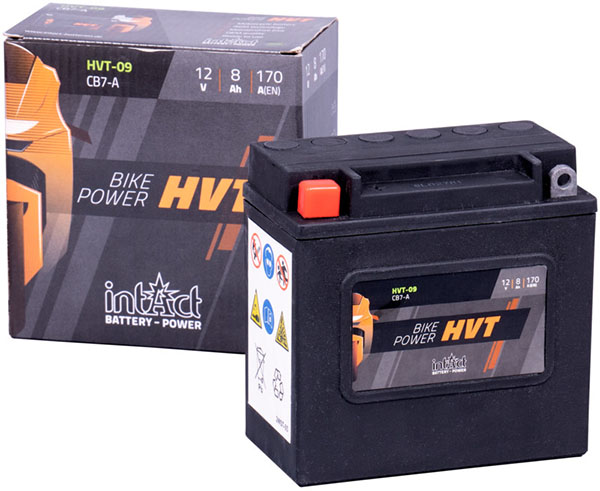 Intact HVT-09 Bike-Power HVT 7Ah Motorradbatterie (DIN 50813) YB7-A – Bild 2