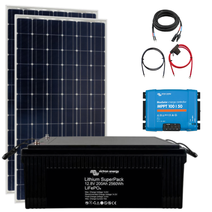 Victron Solaranlage Basic-Set LARGE - mit Lithium Batterie