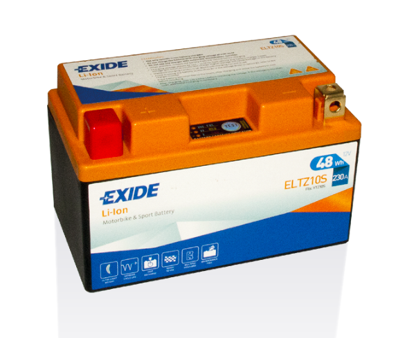 Exide Li-Ion ELTZ10S YTZ10S Motorradbatterie 4Ah (DIN 50922)