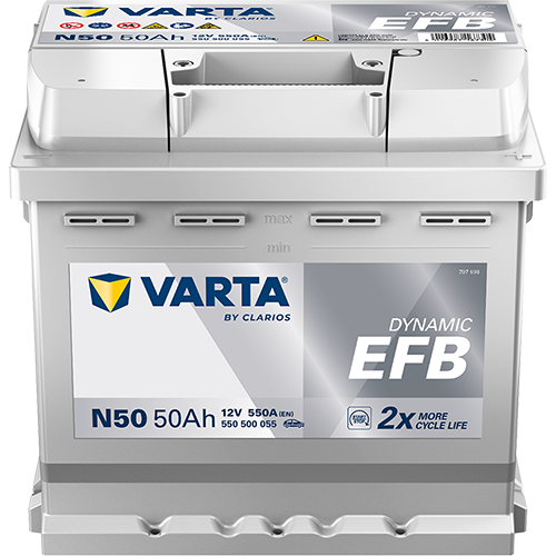 Varta N50 Dynamic EFB 550 500 055 Autobatterie 50Ah (Blue Dynamic)