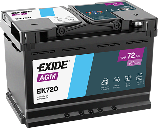 Exide EK720 AGM 72Ah Autobatterie 570 901 076
