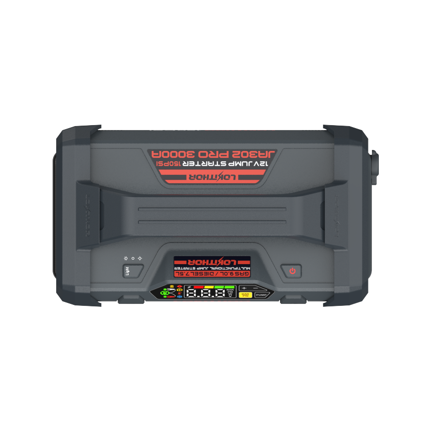 LOKITHOR JA302 PRO Starthilfegerät 3000A mit Kompressor LED & Powerbank – Bild 3