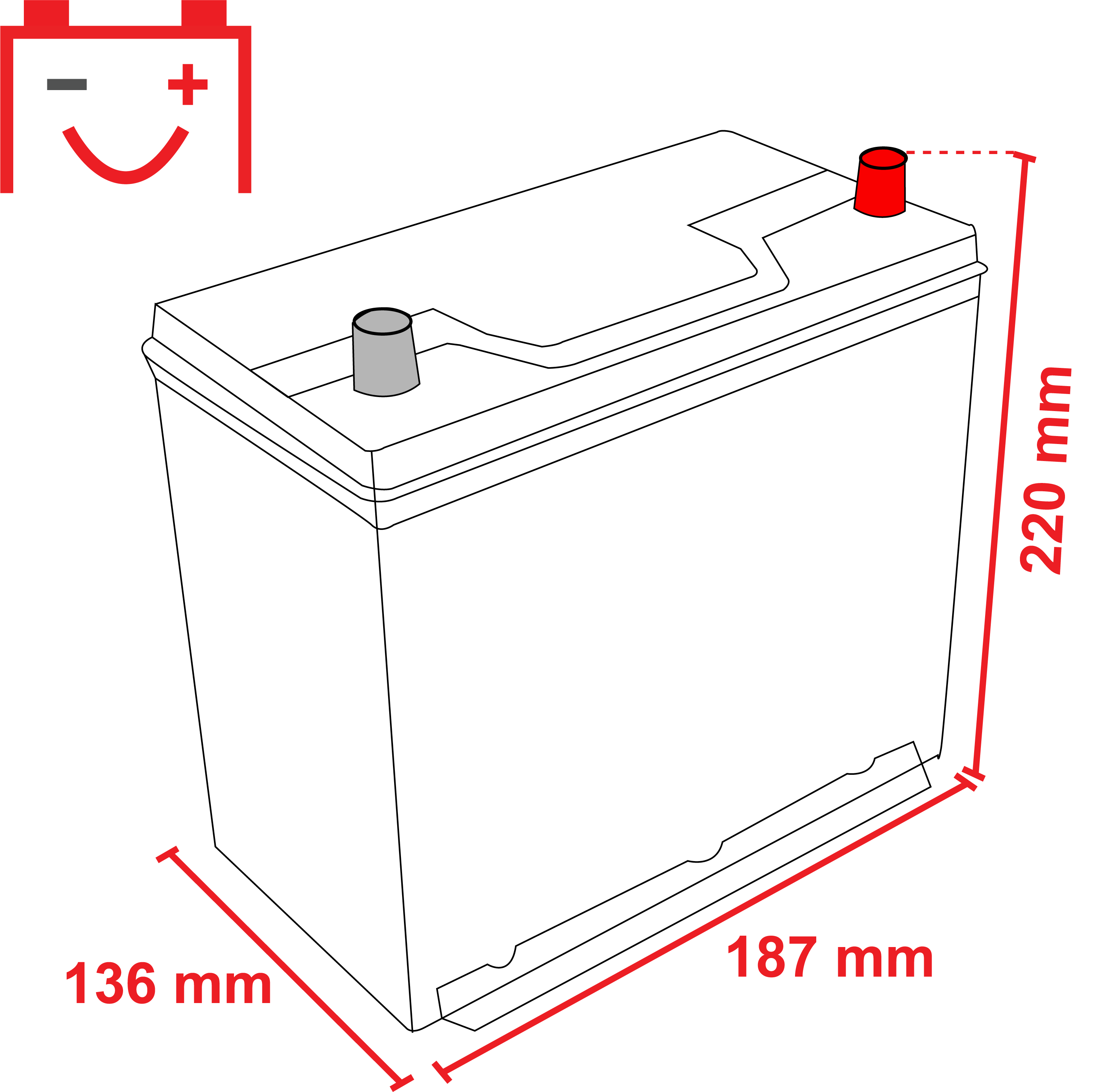 Exide EA406 Premium 40Ah Autobatterie 540 125 033 – Bild 3