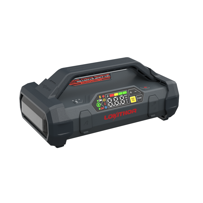 LOKITHOR JA302 PRO Starthilfegerät 3000A mit Kompressor LED & Powerbank