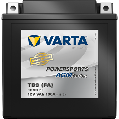 VARTA Powersports AGM ACTIVE YTB9-B 9Ah Motorradbatterie 12V (509909010) – Bild 3