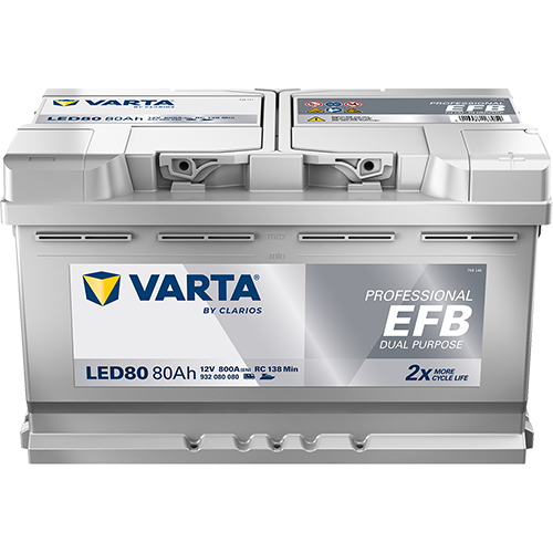 Varta LED80 Professional EFB 80AH Batterie