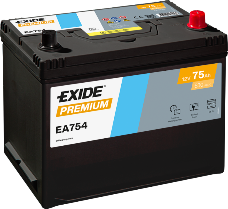 Exide EA754 Premium 75Ah Autobatterie 570 412 063