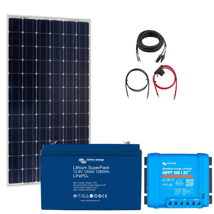 Victron Solaranlage Basic-Set MEDIUM - mit Lithium Batterie