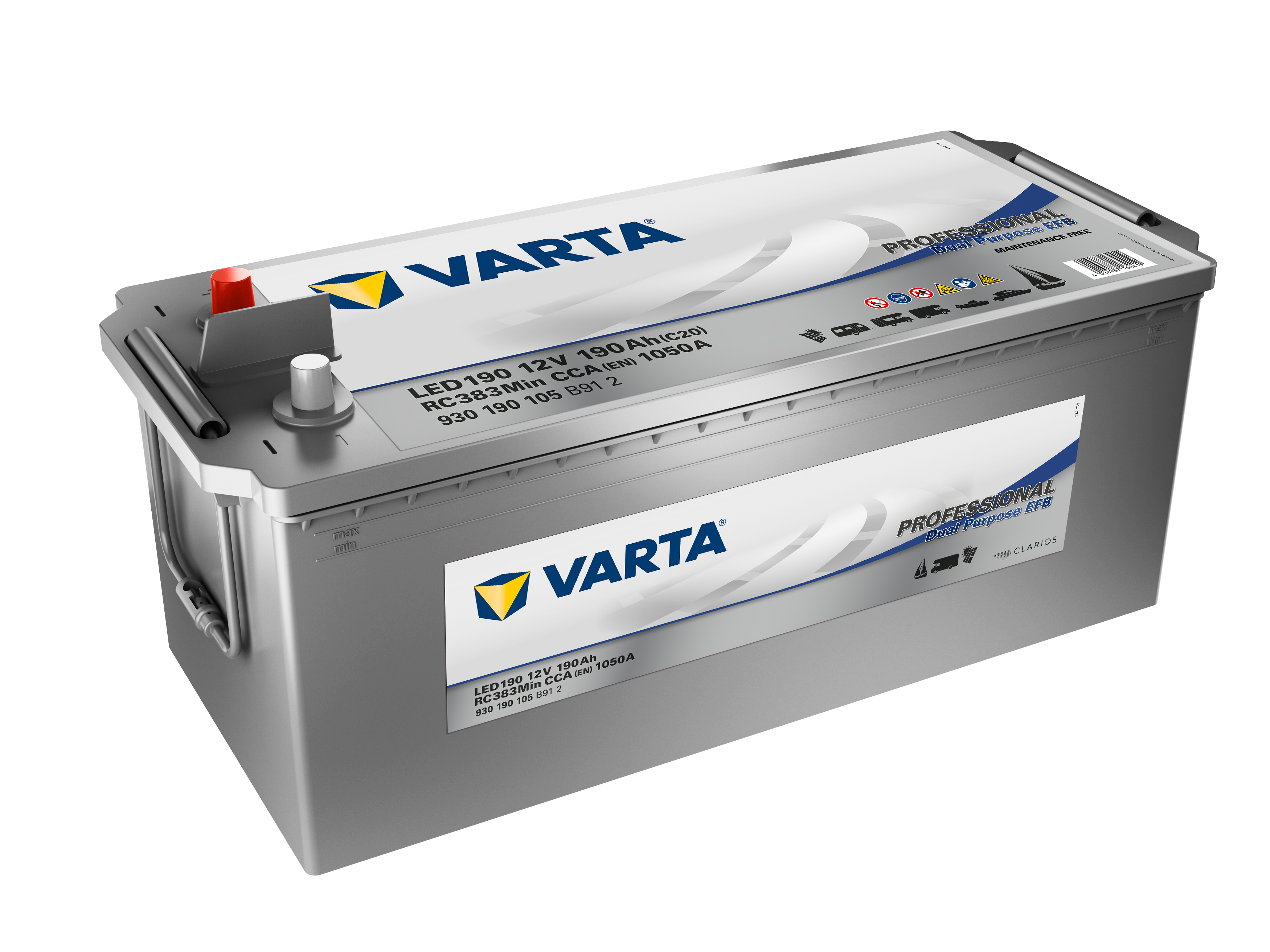 Varta LED190 Professional DP EFB 190AH Batterie