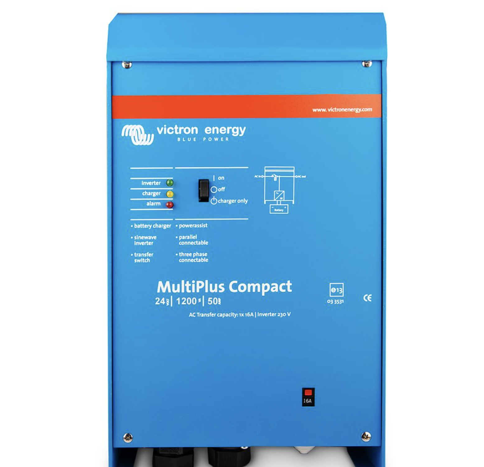 Victron MultiPlus Compact 24/1200/25-16 – Wechselrichter/Ladegerät 24V 1000W