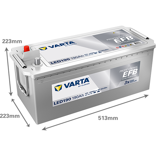 Varta LED190 Professional EFB 190AH Batterie – Bild 3
