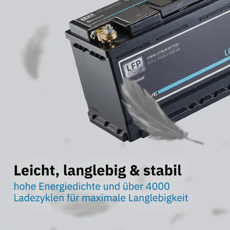ECTIVE LC 150 LT 12V LiFePO4 Lithium Versorgungsbatterie 150 Ah
