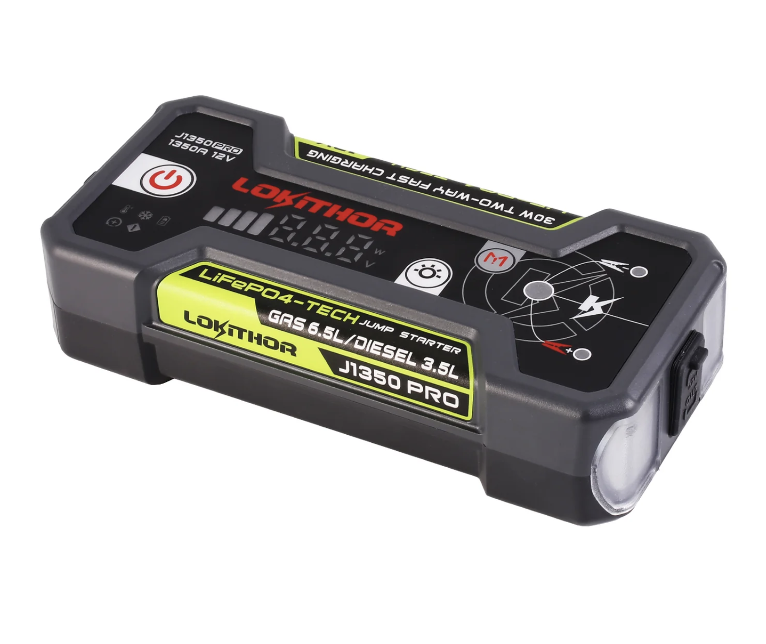 LOKITHOR J1350 Pro 12V LIFEPO4 Jump Starter 1350 Amps – Bild 4