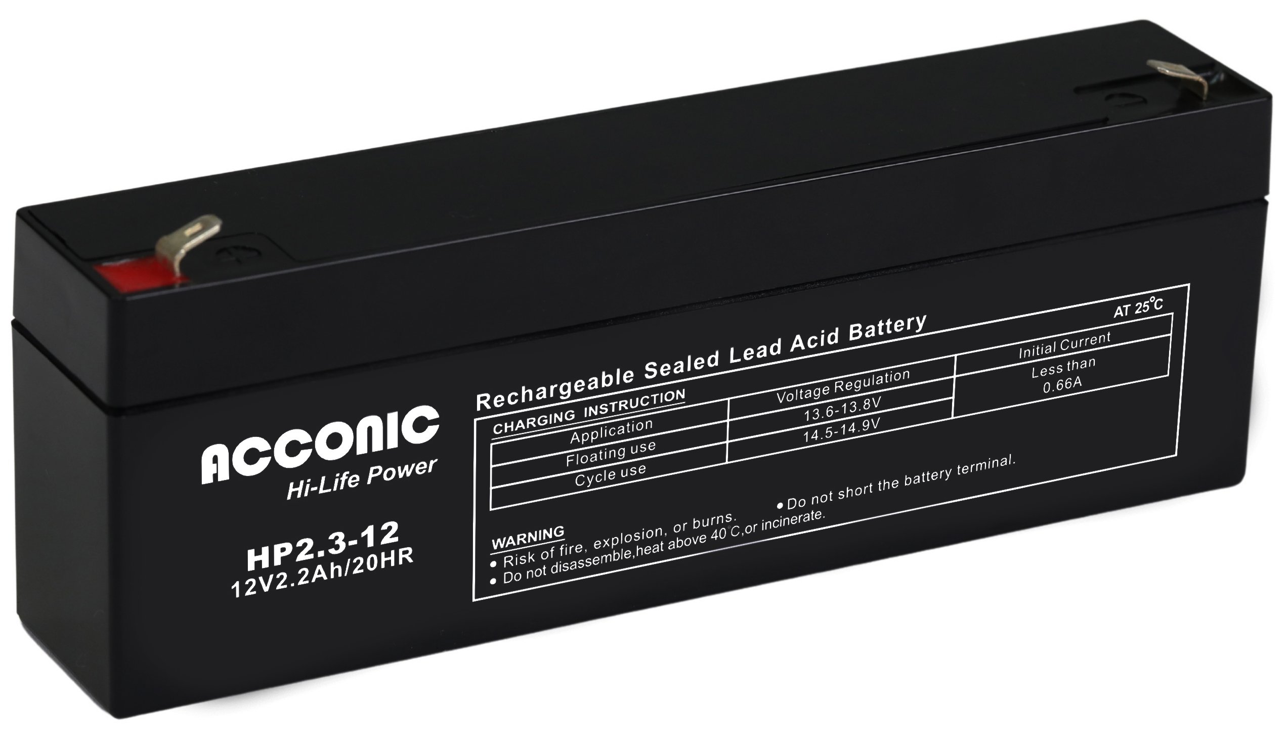 Acconic HP2.3-12 Hi-Life Power AGM 12V 2.3Ah Bleiakku