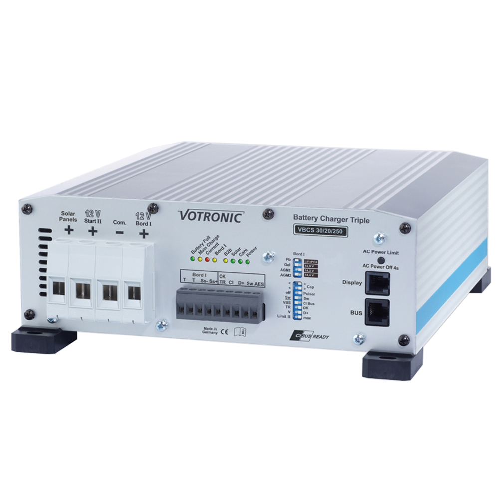 Votronic VBCS 30/20/400 Triple HV CI - Solarladeregler Batterieladegerät Ladewandler Kombi