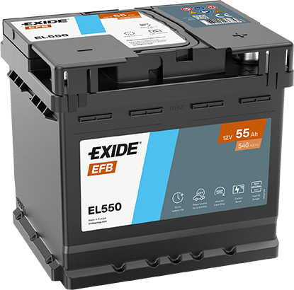 Exide EL550 EFB Autobatterie 55Ah 550 500 055