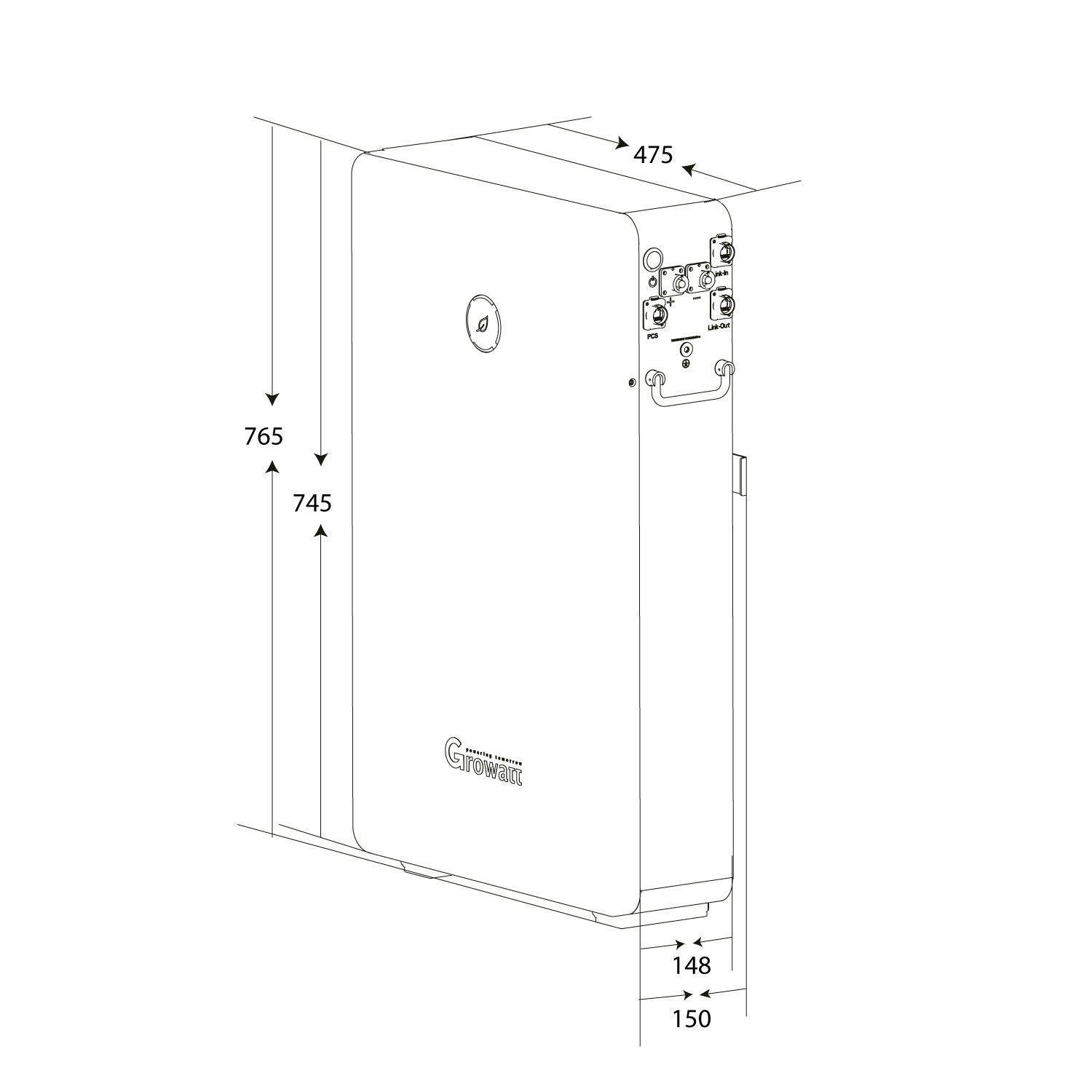 Growatt GBLI6532 Lithiumbatterie 6,5 kWh für Heim-Anlagen – Bild 3