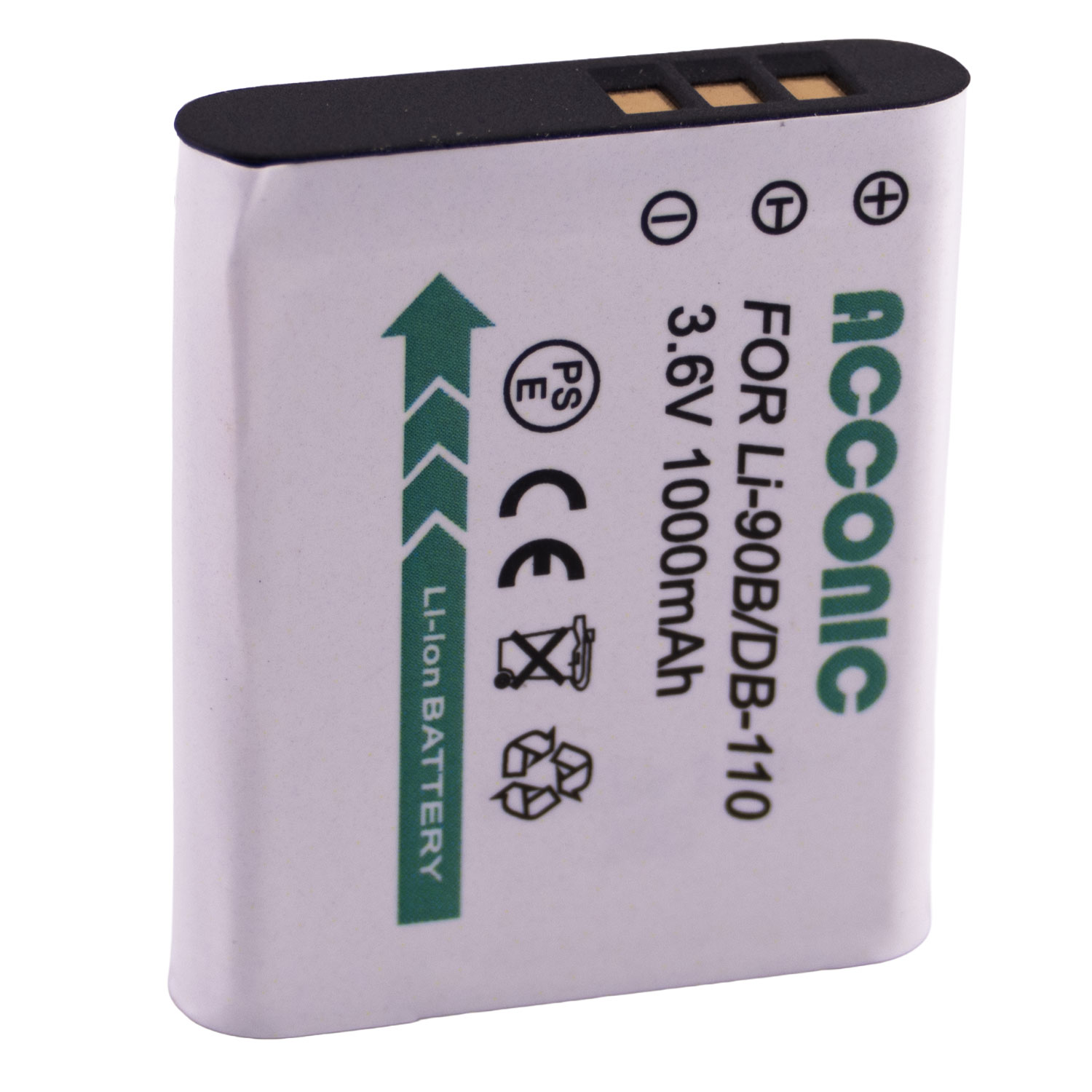 Acconic Photon Series DB-110 Ersatz Akku für Ricoh DB-110 (LI-90B)