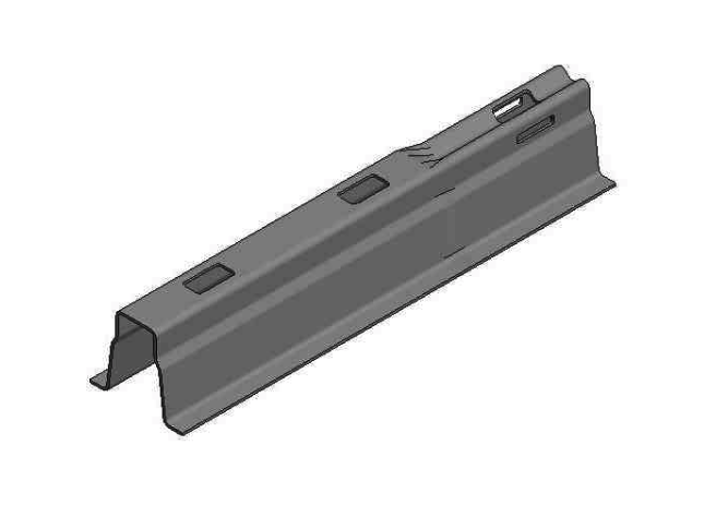 Van Der Valk 741802300 galvanisierte Dachträgerschiene L=2300x1,5mm  Flachdachmontage ValkPro+ L10