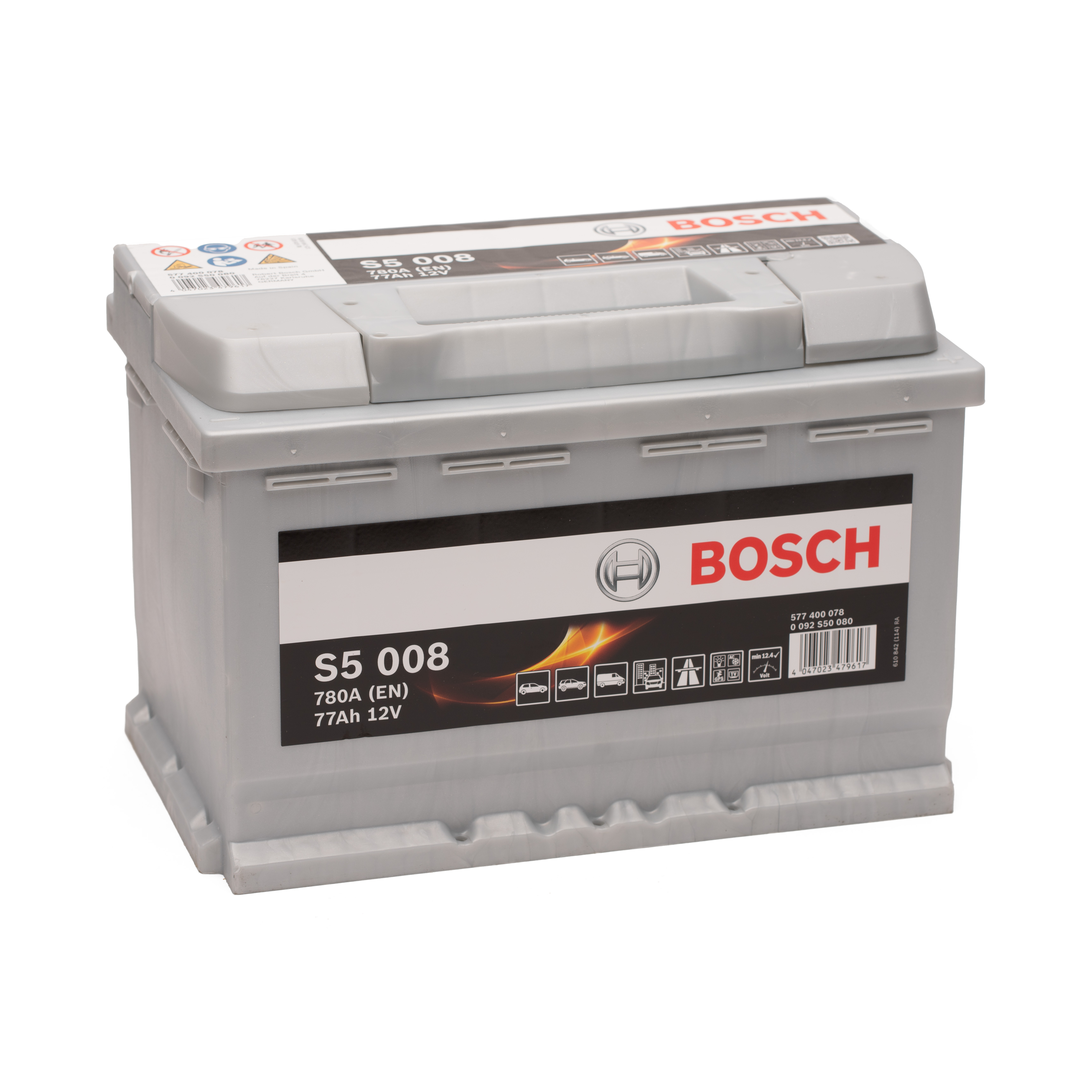 Bosch S5 008 77Ah Autobatterie 577 400 078