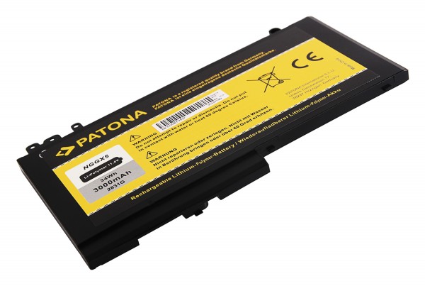 Akku f. DELL Latitude Serie E5270 12 12 5000 12 5000 Serie-E5270 12-E5270 Serie 0RDRH9 NGGX5 von Pat