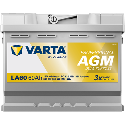 Varta LA60 Professional AGM 60AH Batterie – Bild 3