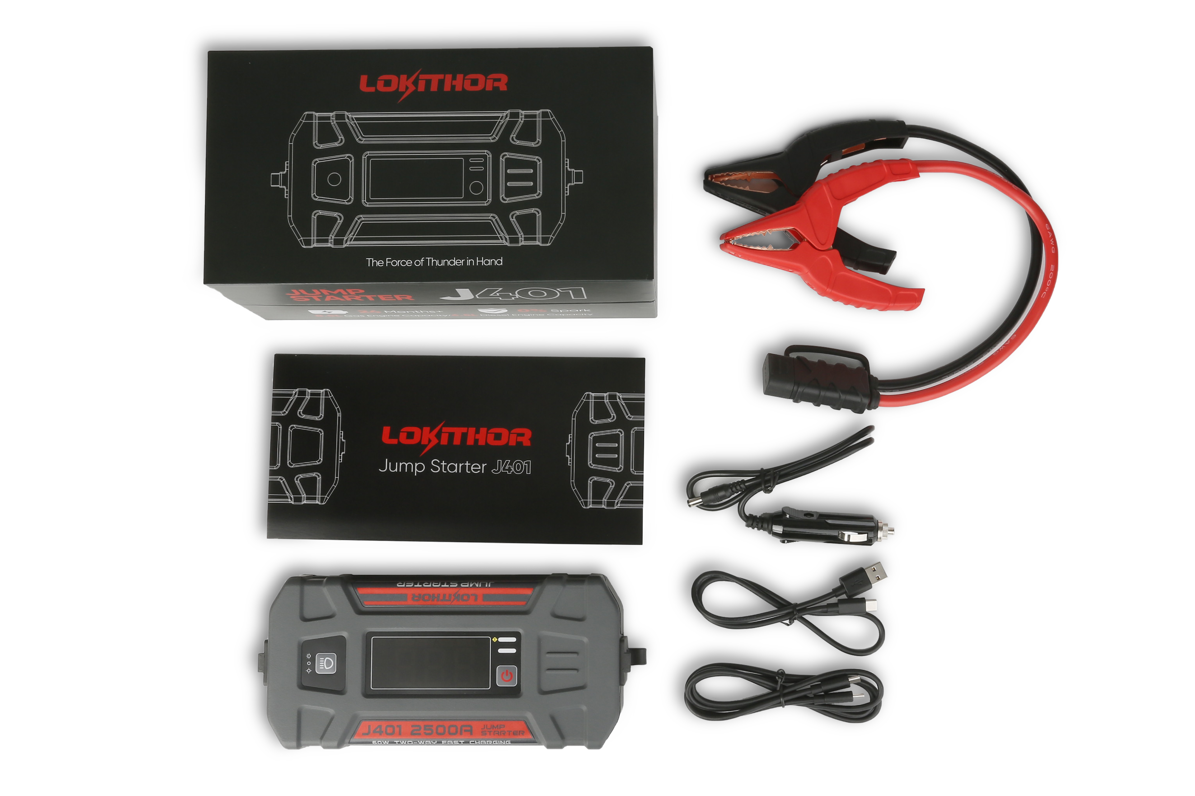 LOKITHOR j401 Starthilfegerät 2500A mit Powerbank und LED – Bild 10