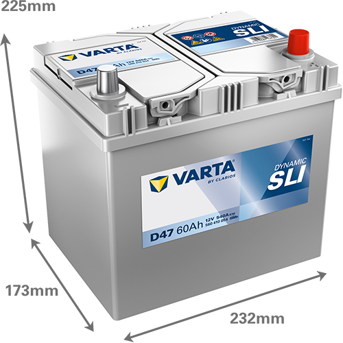 Varta D47 Dynamic SLI 560 410 054 Autobatterie 60Ah (Blue Dynamic) – Bild 3