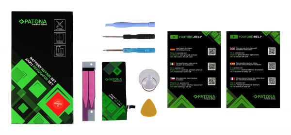 Premium Akku f. Apple iPhone 6 616-0804 616-0805 616-0809 inkl. Werkzeugset von Patona