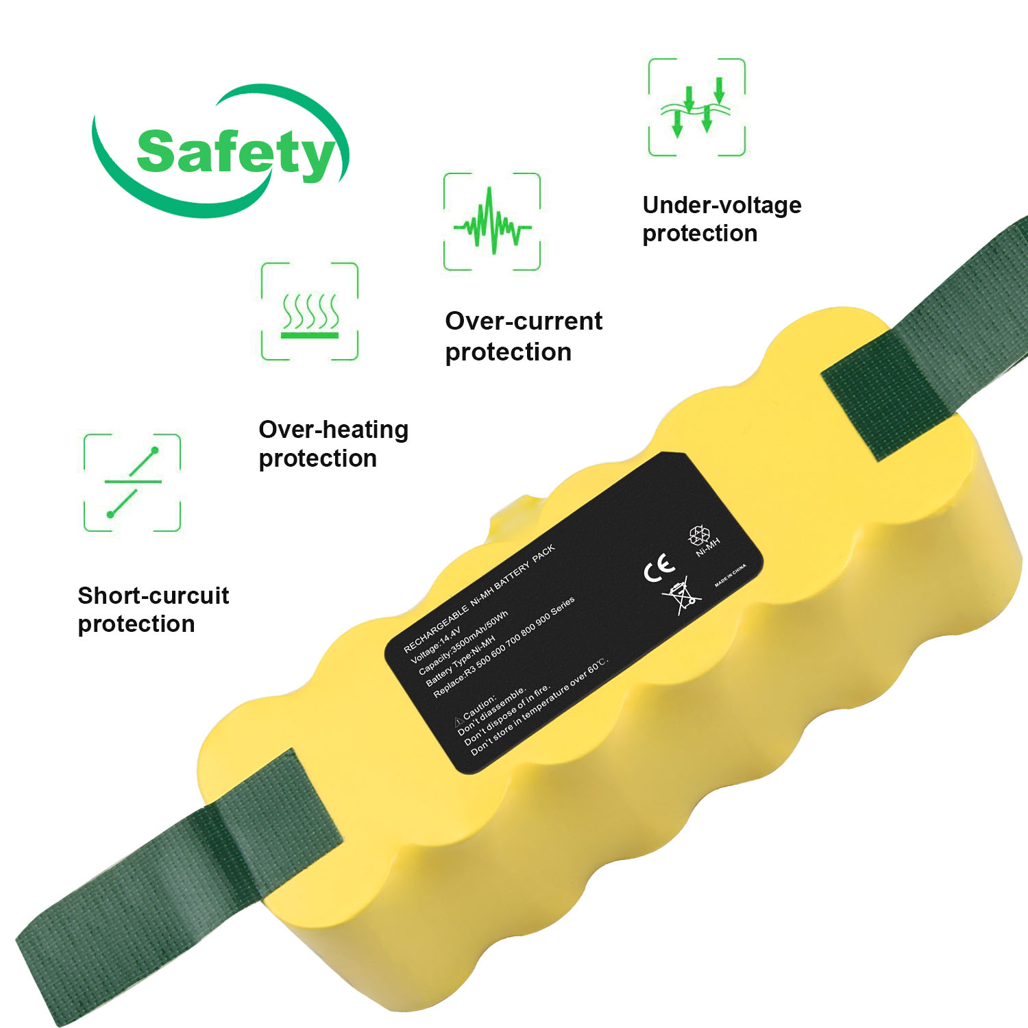 Acconic Akku 3300mAh f. iRobot Roomba 80501 500 510 530 532 535 540 550 780 800 Serie – Bild 3