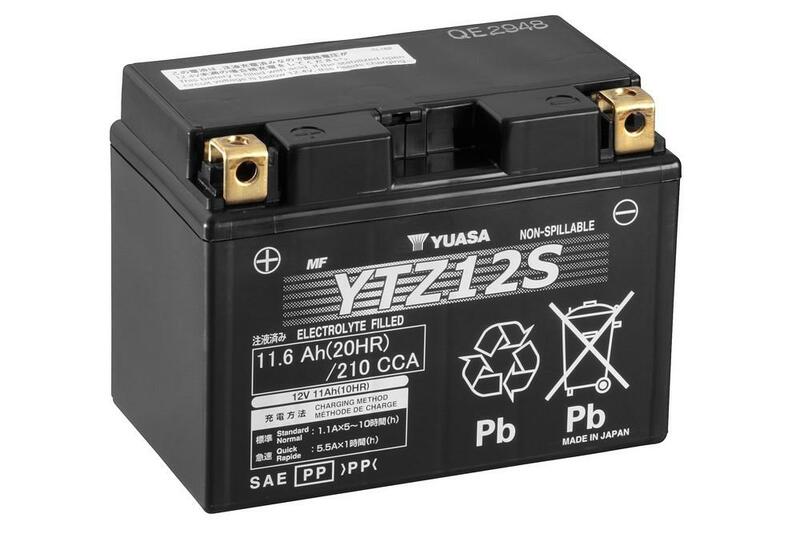 Yuasa YTZ12S AGM 11 Ah Motorradbatterie 12V (DIN 51120)