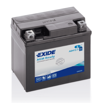 Exide AGM Ready AGM12-7.5 YTX9-BS Motorradbatterie 8Ah (DIN 50812)