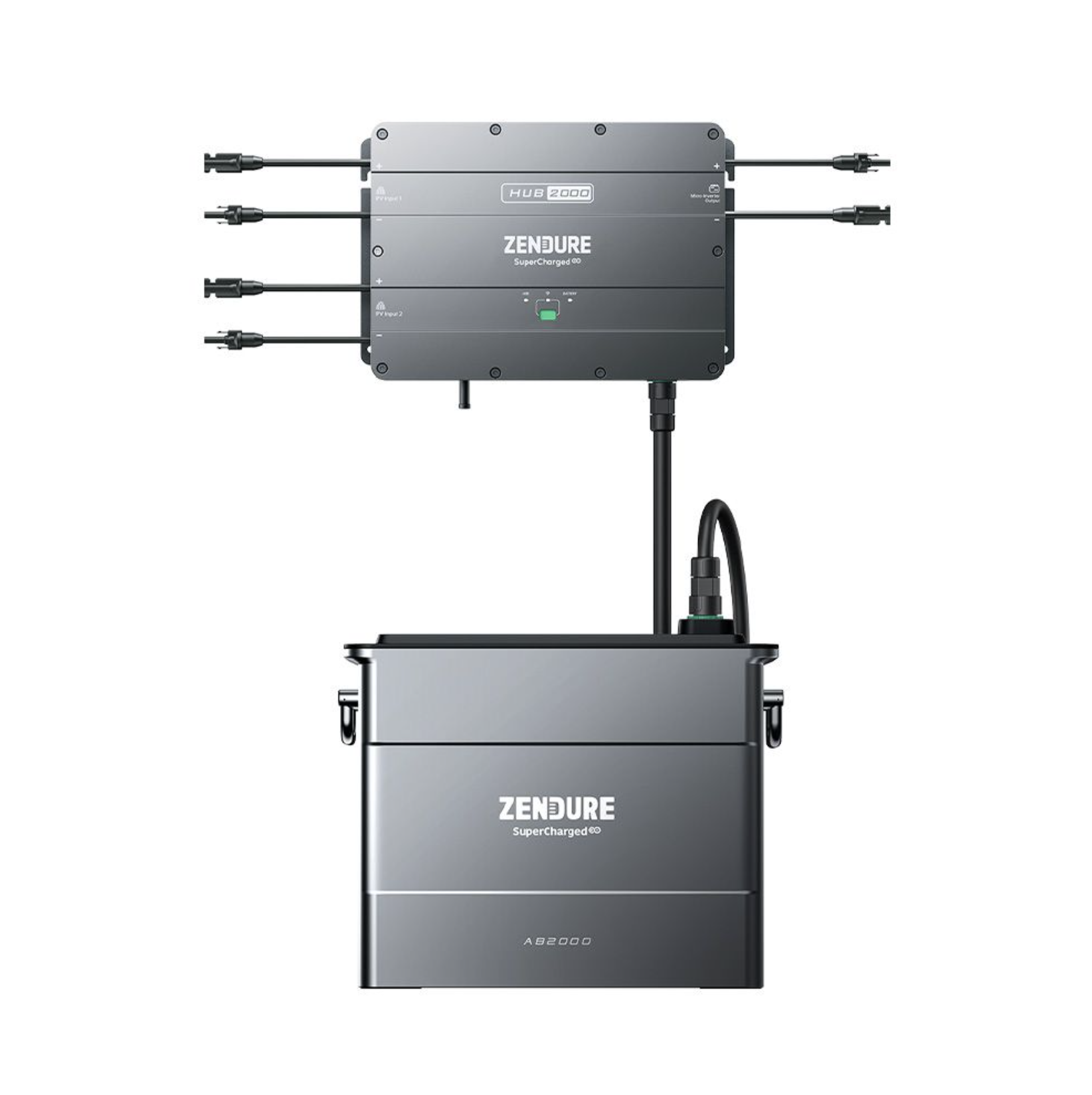 Zendure SolarFlow Set Smart PV Hub 2000 MPPT mit Erweiterungsbatterie